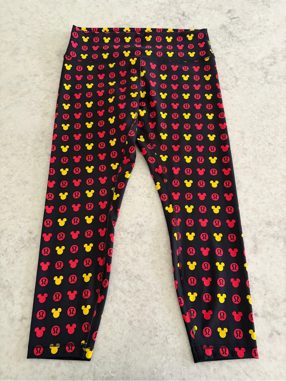 Disney x Lululemon Mickey Mouse Multicolor Leggings - Size 14